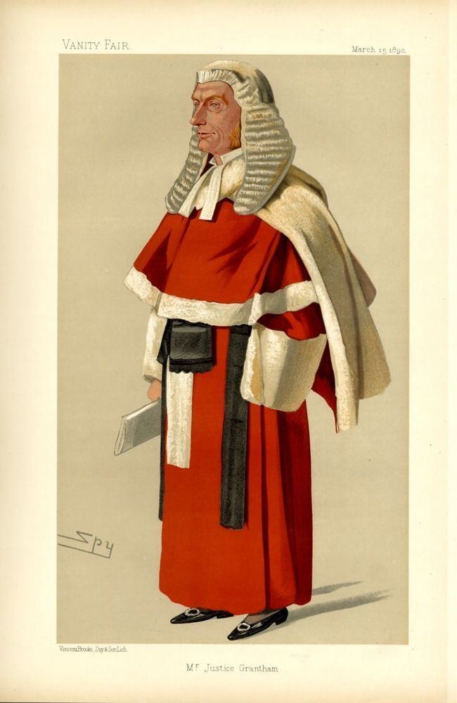 William Grantham RED ROBED JUDGE SIR WILLIAM GRANTHAM BRITISH POLITICIAN BENCHER