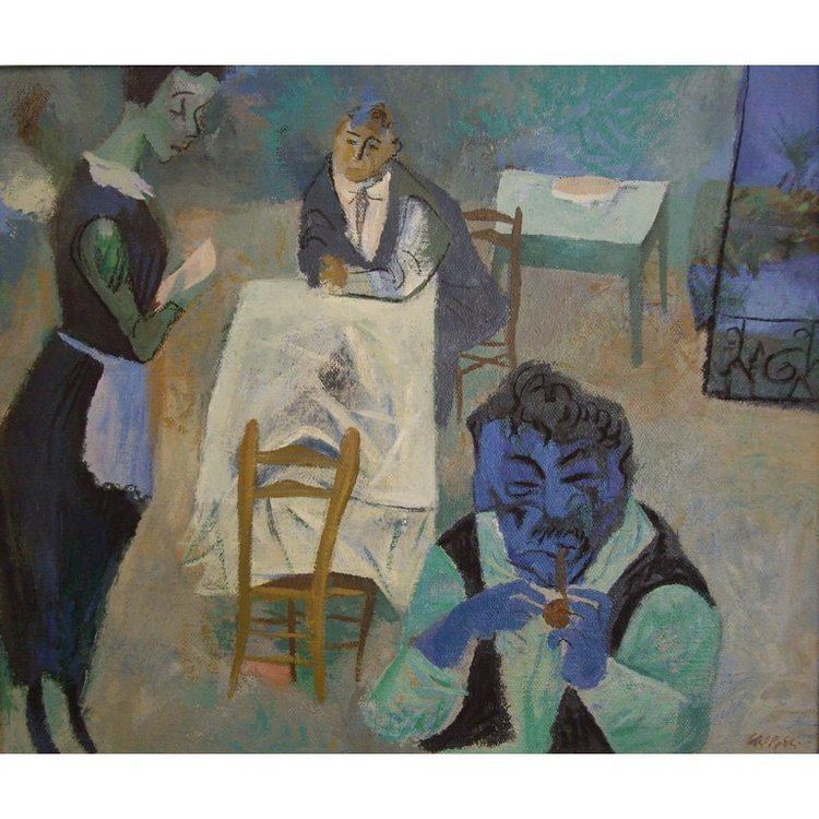 William Gropper William Gropper 39The Bistro39 oil painting at 1stdibs