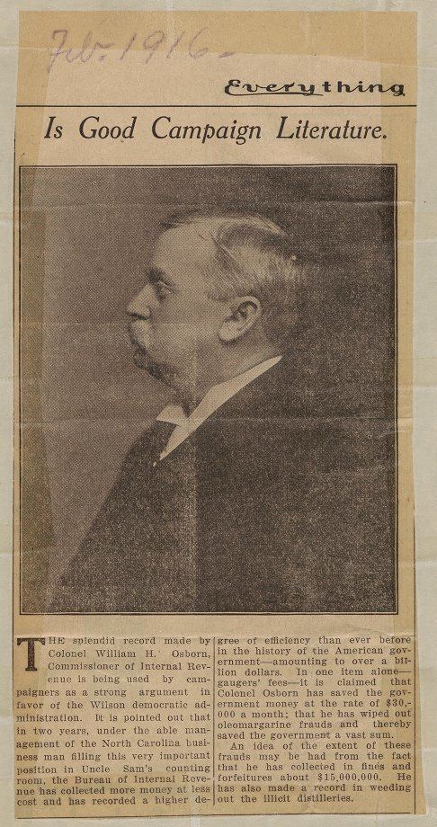 William H. Osborn William H Osborn newspaper clipping with photo