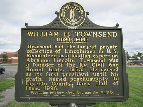 William H. Townsend Young Folks Roll Historical Marker of the Week William H Townsend