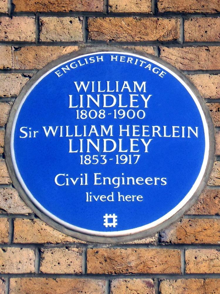 William Heerlein Lindley FileWILLIAM LINDLEY 18081900 Sir WILLIAM HEERLEIN LINDLEY 1853