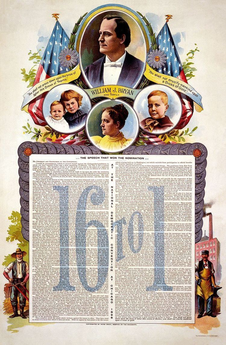 William Jennings Bryan presidential campaign, 1896