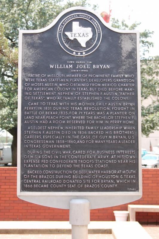 William Joel Bryan William Joel Bryan Brazos County Historical Commission