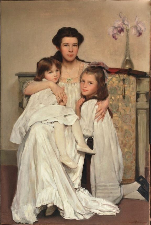 William Kendall (painter) William Sargent Kendalls The Artists Wife and Daughters in the