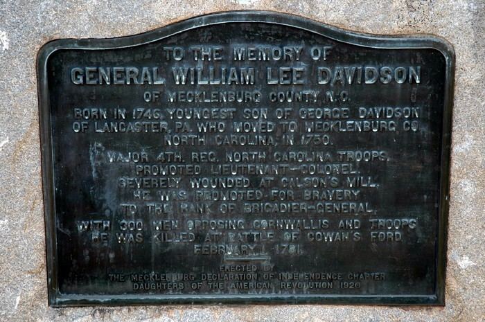 William Lee Davidson GEN William Lee Davidson 1746 1781 Find A Grave Memorial