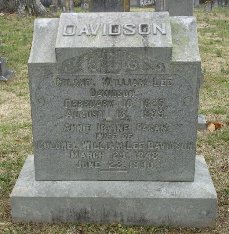 William Lee Davidson Col William Lee Davidson 1825 1899 Find A Grave Memorial