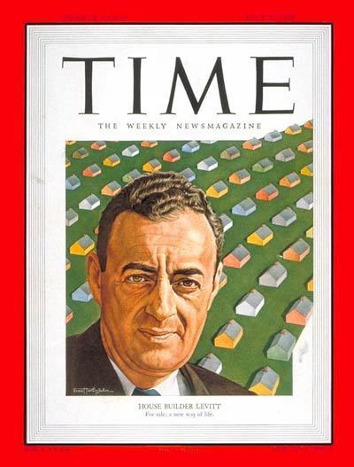 William Levitt TIME Magazine Cover William J Levitt July 3 1950