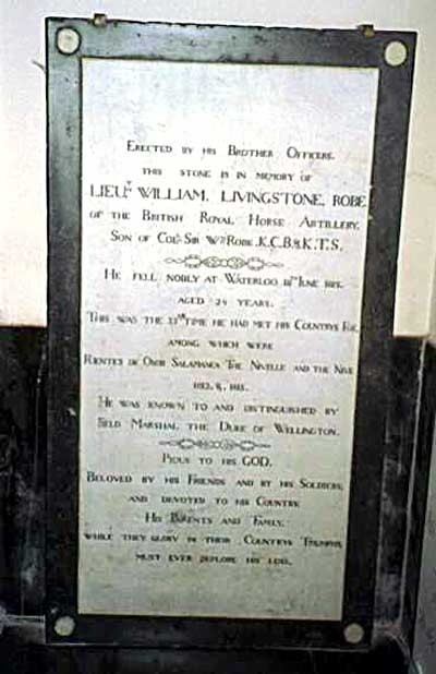 William Livingstone Robe William Livingstone Robe 1791 1815 Find A Grave Memorial