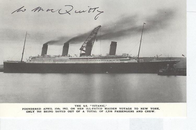 William MacQuitty Titanic Personally Autographed By William MacQuitty Producer 29500