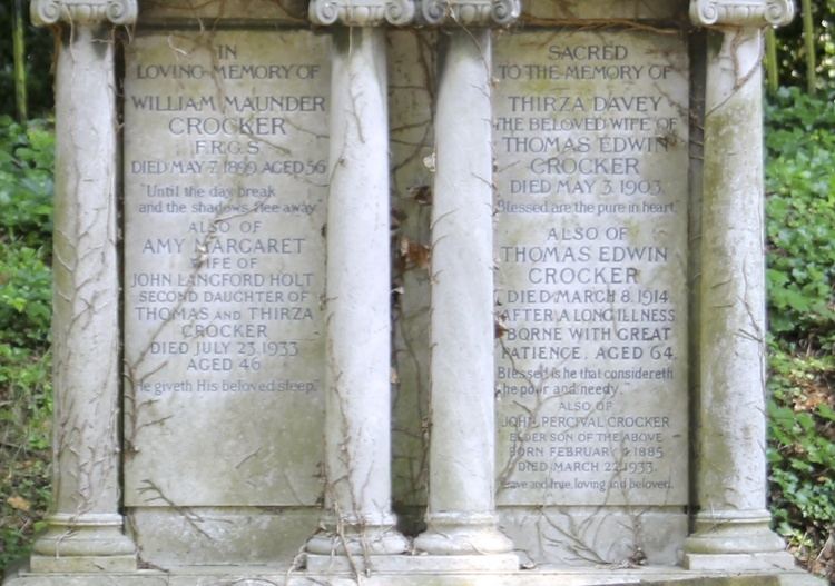 William Maunder Crocker FRGS William Maunder Crocker 1843 1899 Find A Grave Memorial