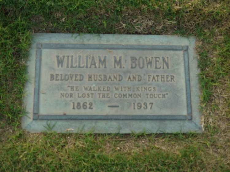 William Miller Bowen William Miller Bowen 1862 1937 Find A Grave Memorial