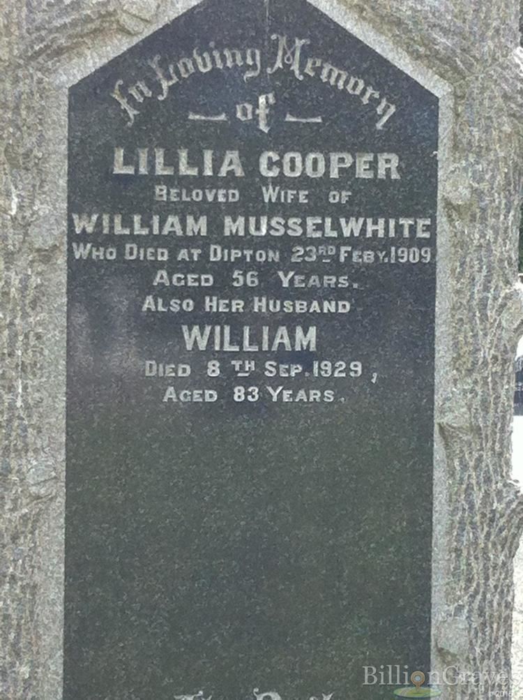 William Musselwhite Grave Site of William Musselwhite 1929 BillionGraves