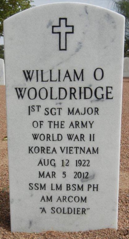 William O. Wooldridge SGM William O Wooldridge 1922 2012 Find A Grave Memorial