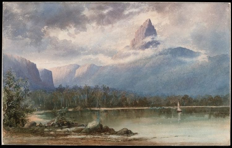 William Piguenit Mount Ida Lake St Clair Tasmania circa 1881 by WC