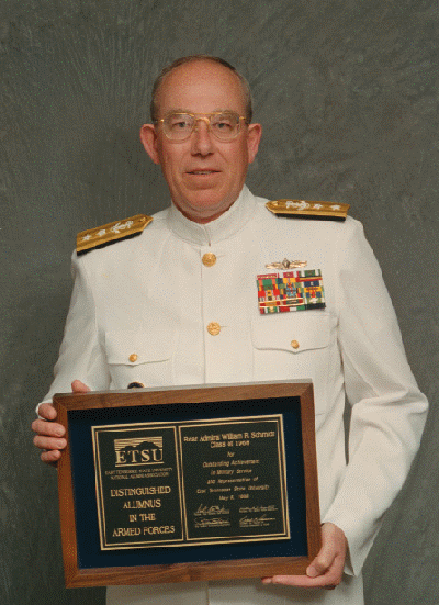 William R. Schmidt ETSU National Alumni Association Rear Admiral William R Schmidt 68