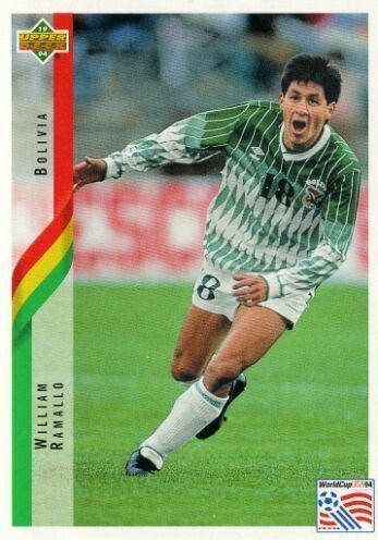 William Ramallo William Ramallo of Bolivia 1994 World Cup Finals card 1994 World