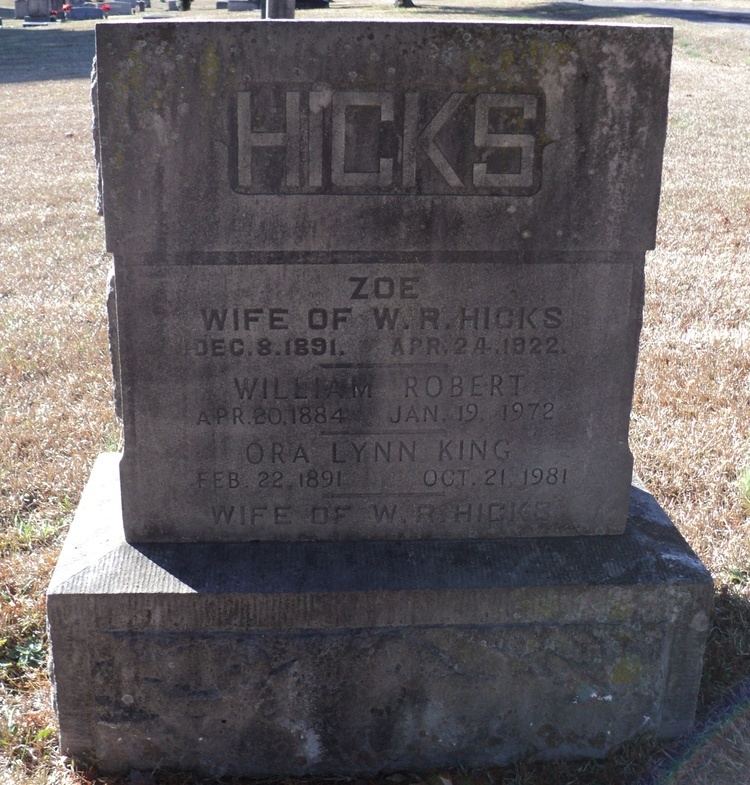William Robert Hicks William Robert Hicks 1884 1972 Find A Grave Memorial