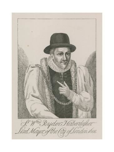 William Ryder (mayor) Sir William Ryder Haberdasher Lord Mayor of London 1600 Giclee