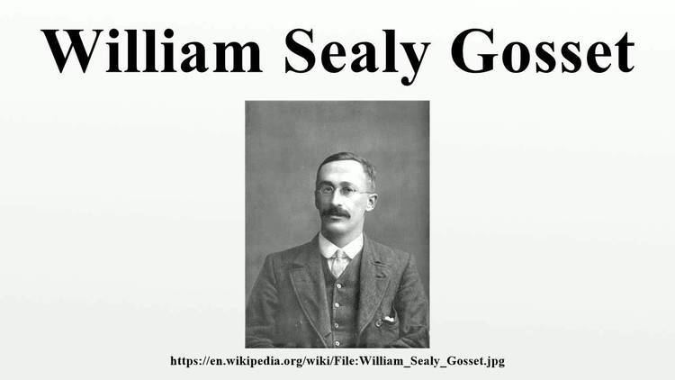 William Sealy Gosset William Sealy Gosset YouTube