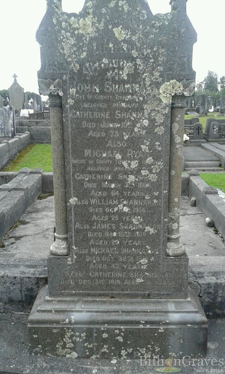 William Shannahan Grave Site of William Shannahan 1914 BillionGraves