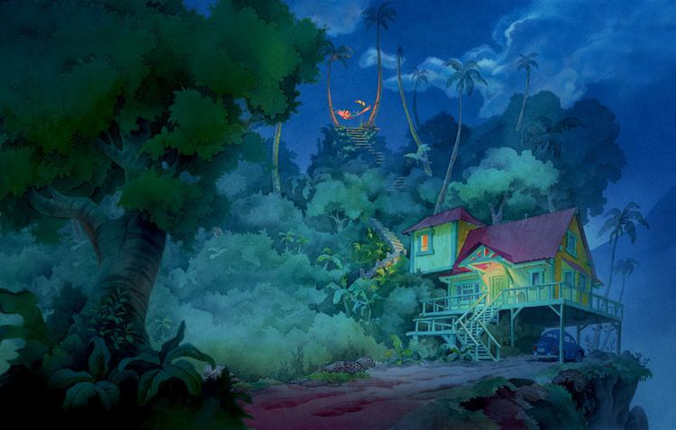 William Silvers William Silvers Lilo and Stitch Lilos House Magic Of Disney Art