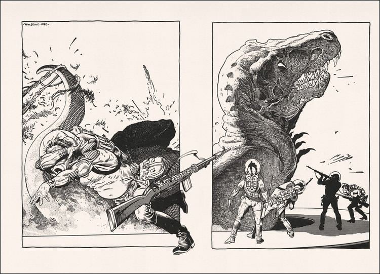 William Stout Dinosaur Tales Illustrator William Stout Book Graphics