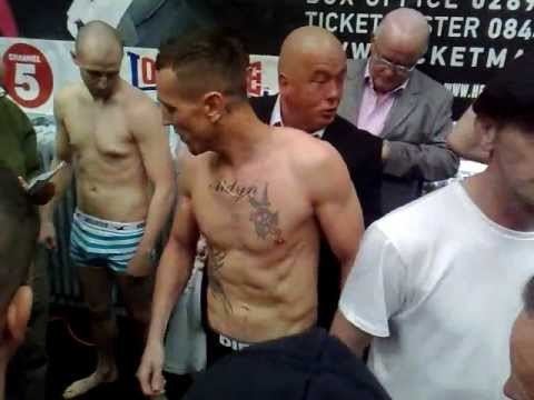 William Thompson (boxer) Joe Hillerby William Thompson weighinmp4 YouTube