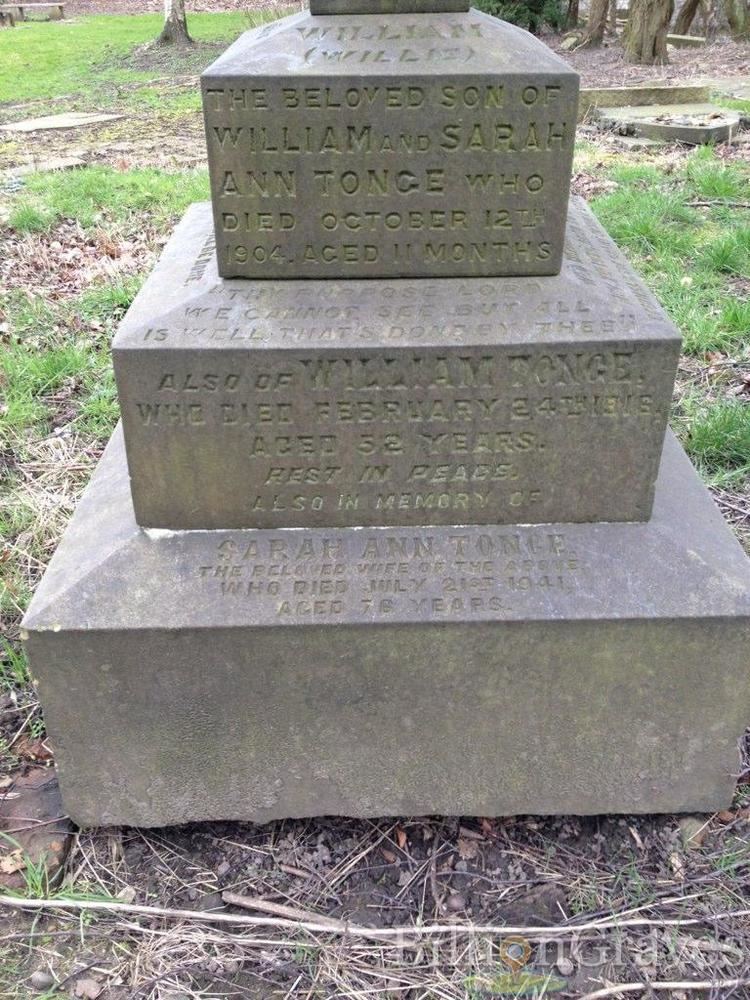 William Tonge Grave Site of William Tonge 1916 BillionGraves
