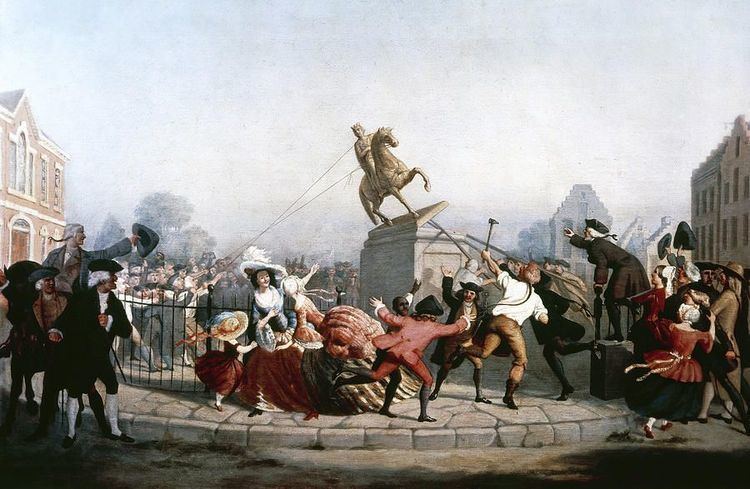 William Walcutt soulintopaintings William Walcutt Pulling down the statue of