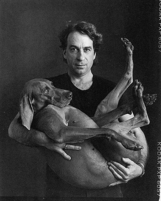 William Wegman (photographer) Photographer William Wegman with his dog Man Ray shot by Annie