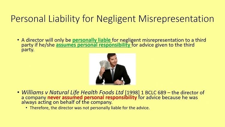 Personal Liability of Directors - UK Company Law - YouTube