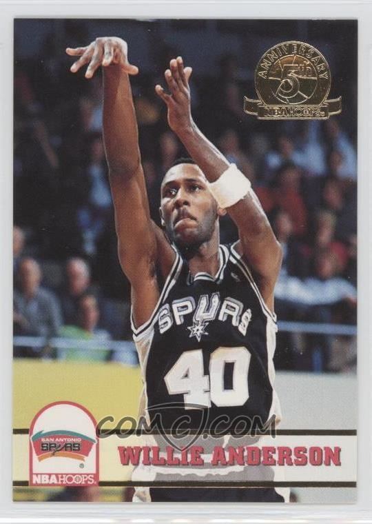 Willie Anderson (basketball) 199394 NBA Hoops Base 5th Anniversary 195 Willie Anderson