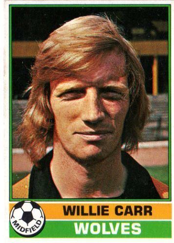 TOPPS 1977 FOOTBALLERS #041-WOLVERHAMPTON WANDERERS-WILLIE CARR 