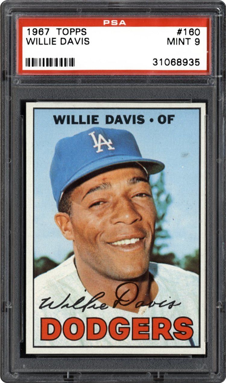 Willie Davis (baseball) 1967 Topps Willie Davis PSA CardFacts