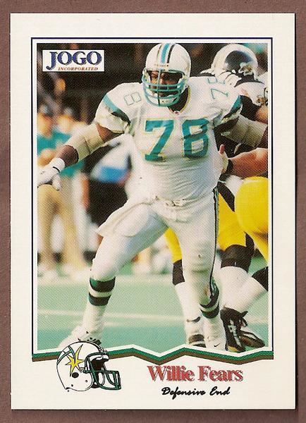 Willie Fears Willie Fears CFL card 1994 Jogo 205 Sacramento Gold Miners