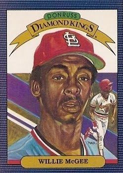 80s Baseball - 11/18/85 Willie McGee wins the N.L. M.V.P. Willie led the  league in batting average (.353) and hits (216) and also stole 56 bases. As  a team, the Cardinals swiped