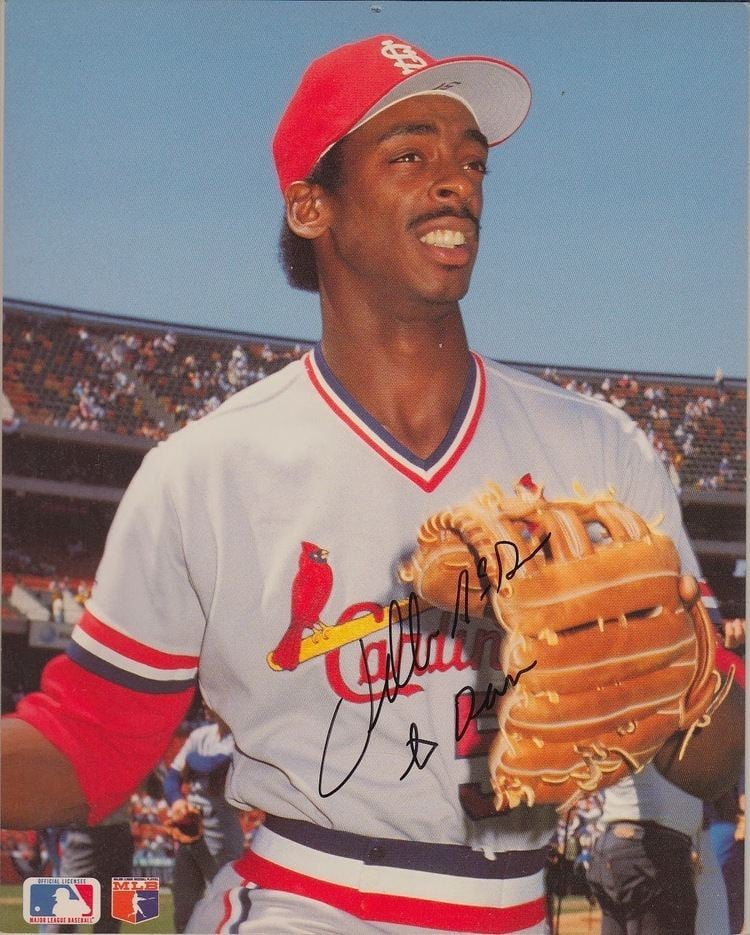 80s Baseball - 11/18/85 Willie McGee wins the N.L. M.V.P. Willie led the  league in batting average (.353) and hits (216) and also stole 56 bases. As  a team, the Cardinals swiped