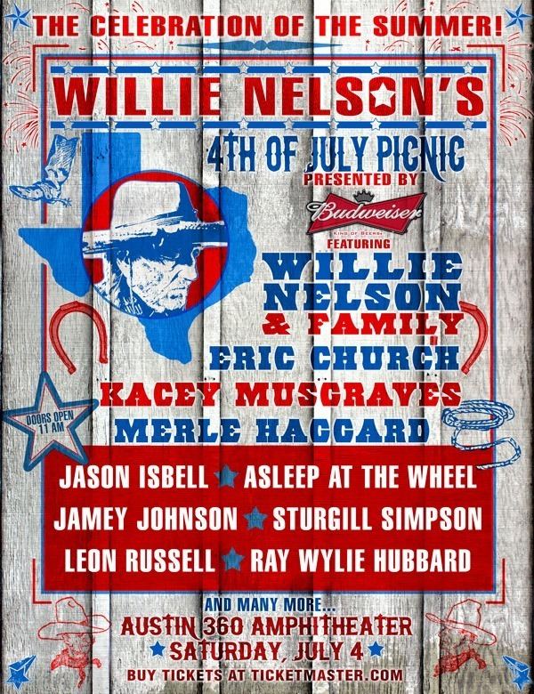 Willie Nelson's Fourth of July Picnic 79ad3ee61b4beed944132028f13a1a3daa95c94948af99163