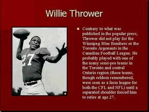 Willie Thrower Black History Month Willie Thrower YouTube