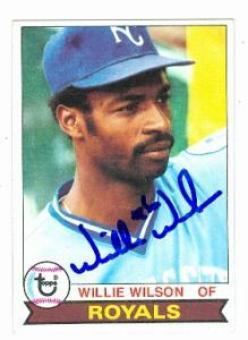 Willie Wilson (baseball) Willie Wilson Memorabilia Autographed Signed