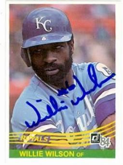 Willie Wilson (baseball) Willie Wilson Memorabilia Autographed Signed