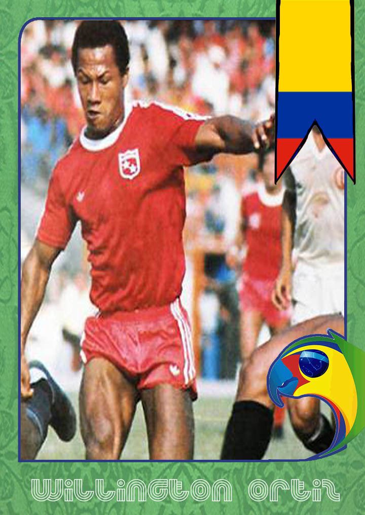 Willington Ortiz World Cup Legends Colombia Willington Ortiz Back Page Football