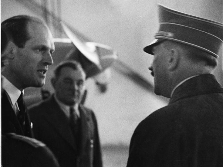 Willy Messerschmitt Hitler speaks with Willy Messerschmitt the German