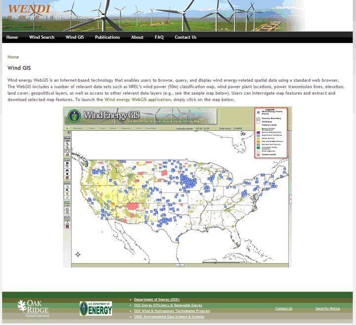 Wind ENergy Data & Information (WENDI) Gateway