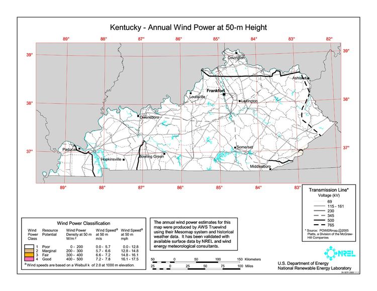 Wind power in Kentucky
