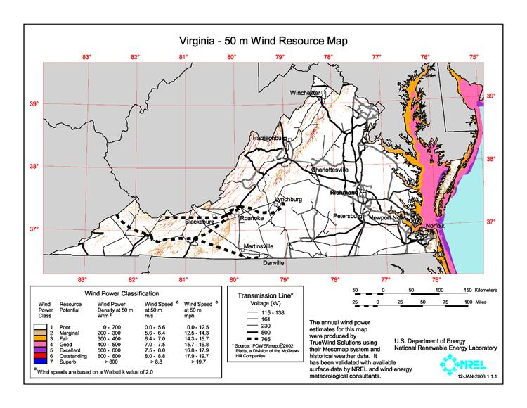 Wind power in Virginia