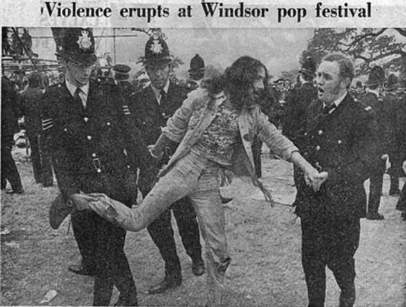Windsor Free Festival Windsor free festival 1974 violence erupts