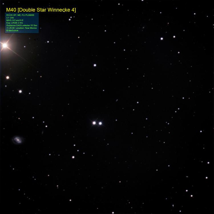 Winnecke 4 Astronomy Image of M40 Winnecke 4