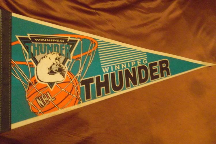Winnipeg Thunder Basketball Pennants Adanac Antiques Collectibles