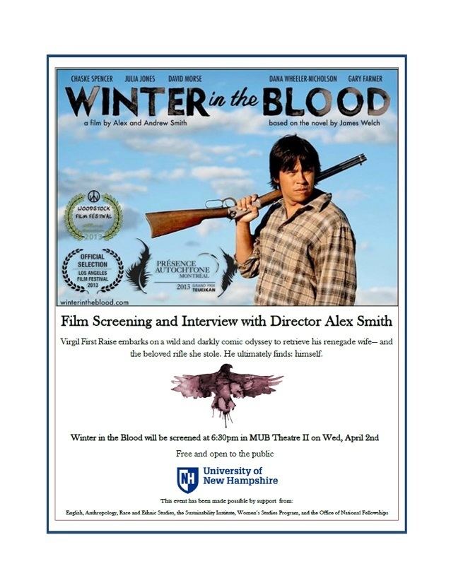 English Winter in the Blood Film Screening and Interview with